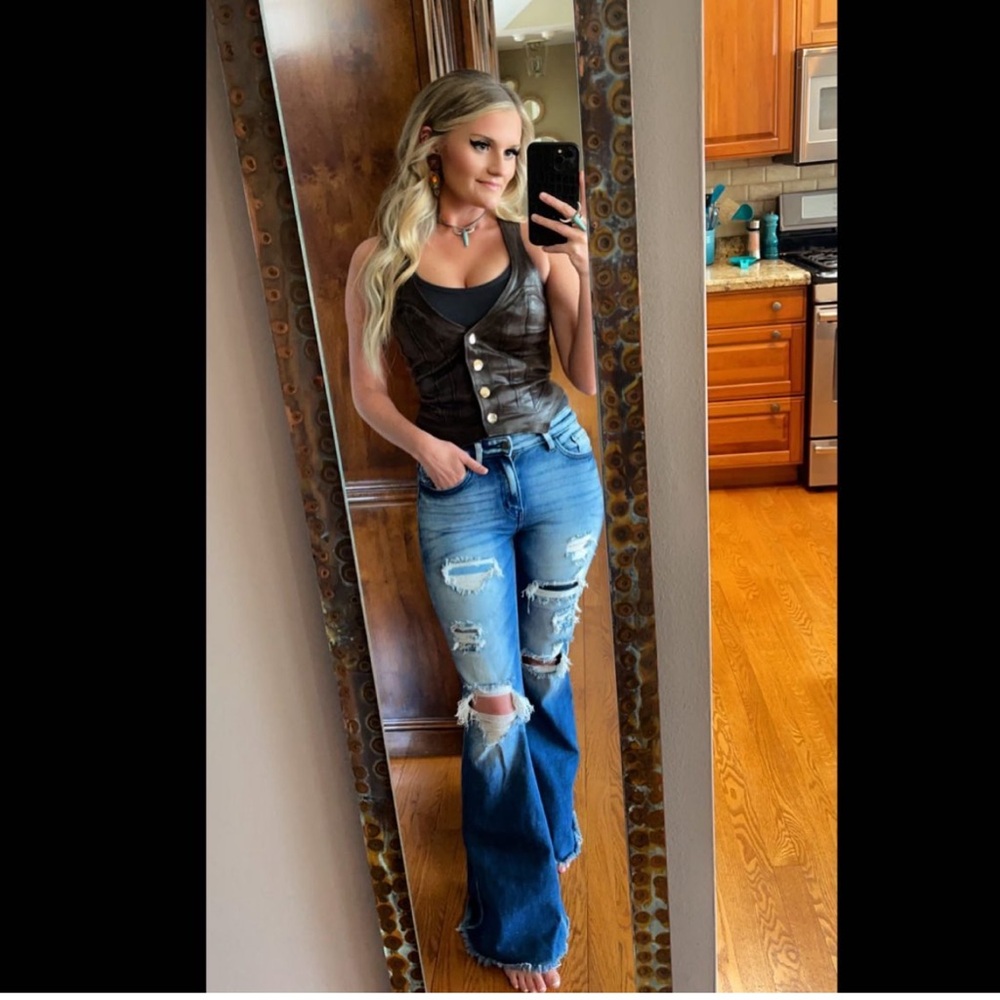 Blue Distressed Jeans